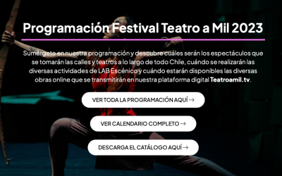 Programación Festival Teatro a Mil 2023
